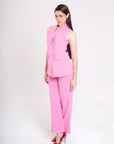 Conjunto Blazer y Pantalón Rosa