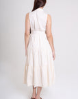 Vestido Midi Marfil Beige