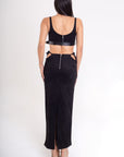 Conjunto Top y Falda Negro