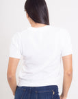 Blusa Blanca Manga Corta