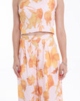 Conjunto Estampado Floral Naranja
