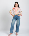 Jeans Corte Recto Tiro Alto