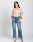Jeans Corte Recto Tiro Alto