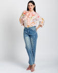 Jeans Corte Recto Tiro Alto