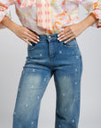 Jeans Corte Recto Tiro Alto