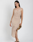 Vestido Tejido Beige