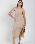 Vestido Tejido Beige
