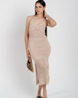 Vestido Tejido Beige