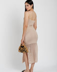 Vestido Tejido Beige