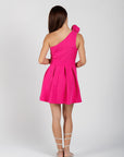 Vestido Corto Rosa