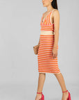 Conjunto Tejido Naranja