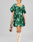 Vestido Corto Abullonado