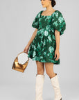 Vestido Corto Abullonado