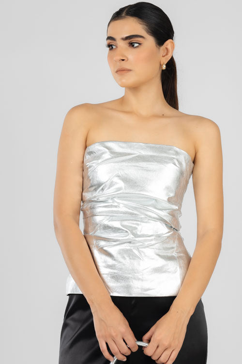 Top Plata Metálico