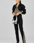 Conjunto Chaqueta y Pantalón Denim Negro