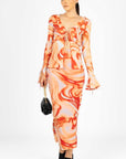 Conjunto Naranja y Ocre