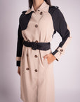 Gabardina Beige y Negro