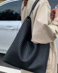 Bolso Hobo Trenzado Negro