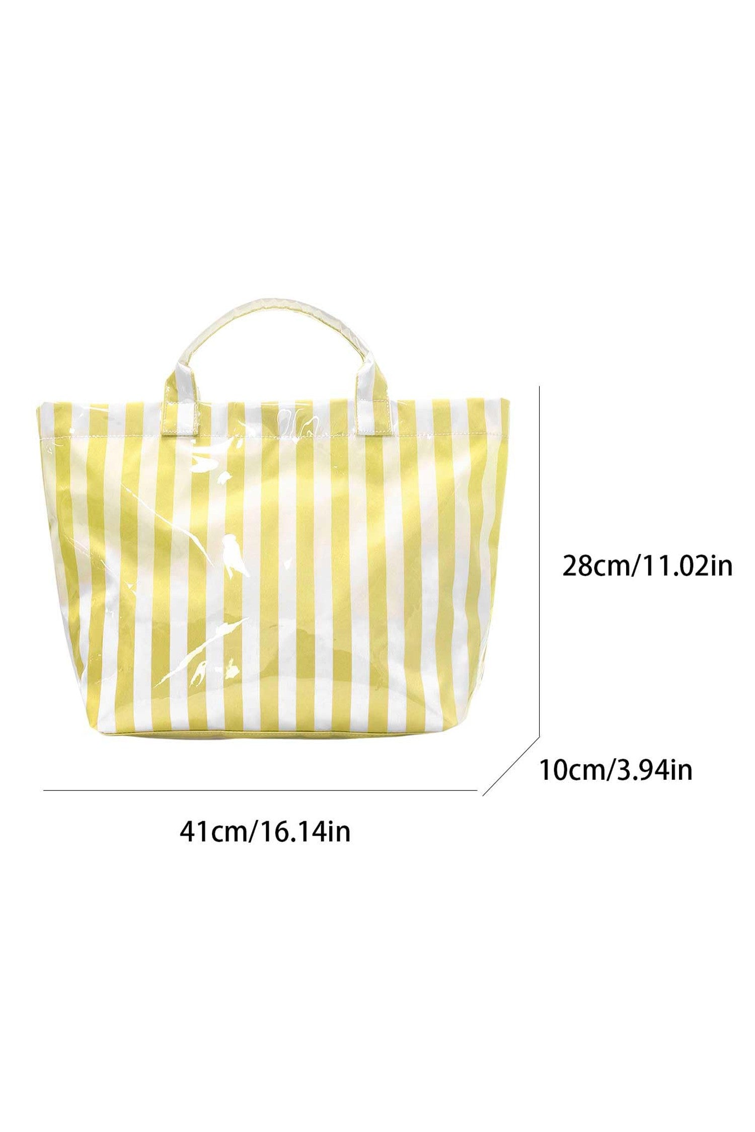 Bolsa Tote Amalfi Amarilla de Rayas