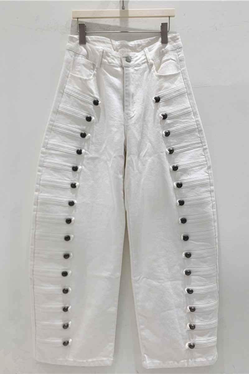 Pantalón Barrel Blanco Heritage Napoleon