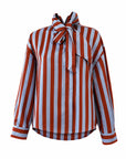Blusa de Rayas Azul y Rojo