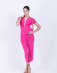 Vestido Midi Rosa