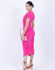 Vestido Midi Rosa