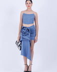 Conjunto Top y Falda Denim