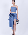 Conjunto Top y Falda Denim
