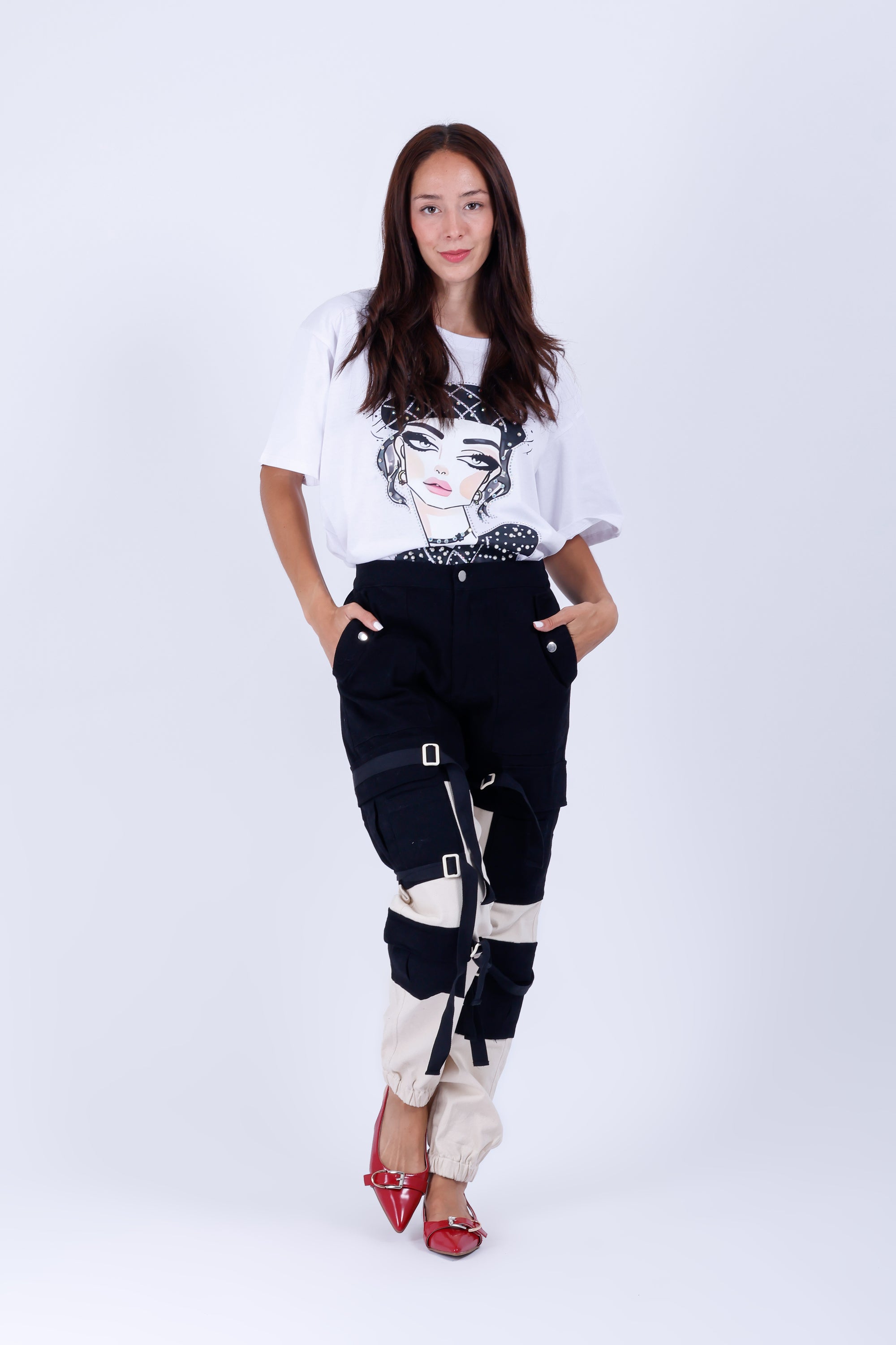 Blusa Estampado Blanca