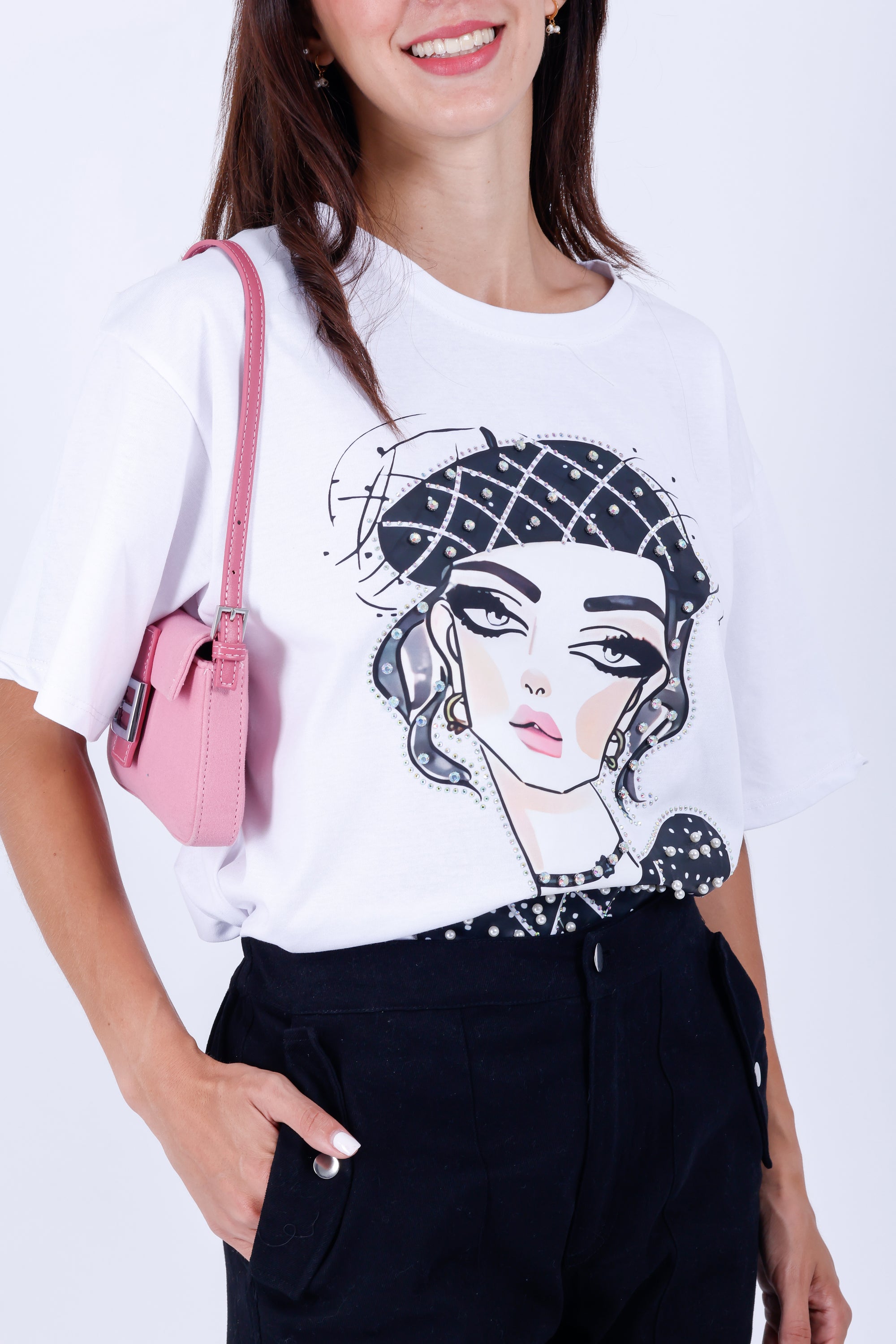 Blusa Estampado Blanca