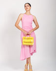 Vestido Midi Rosa