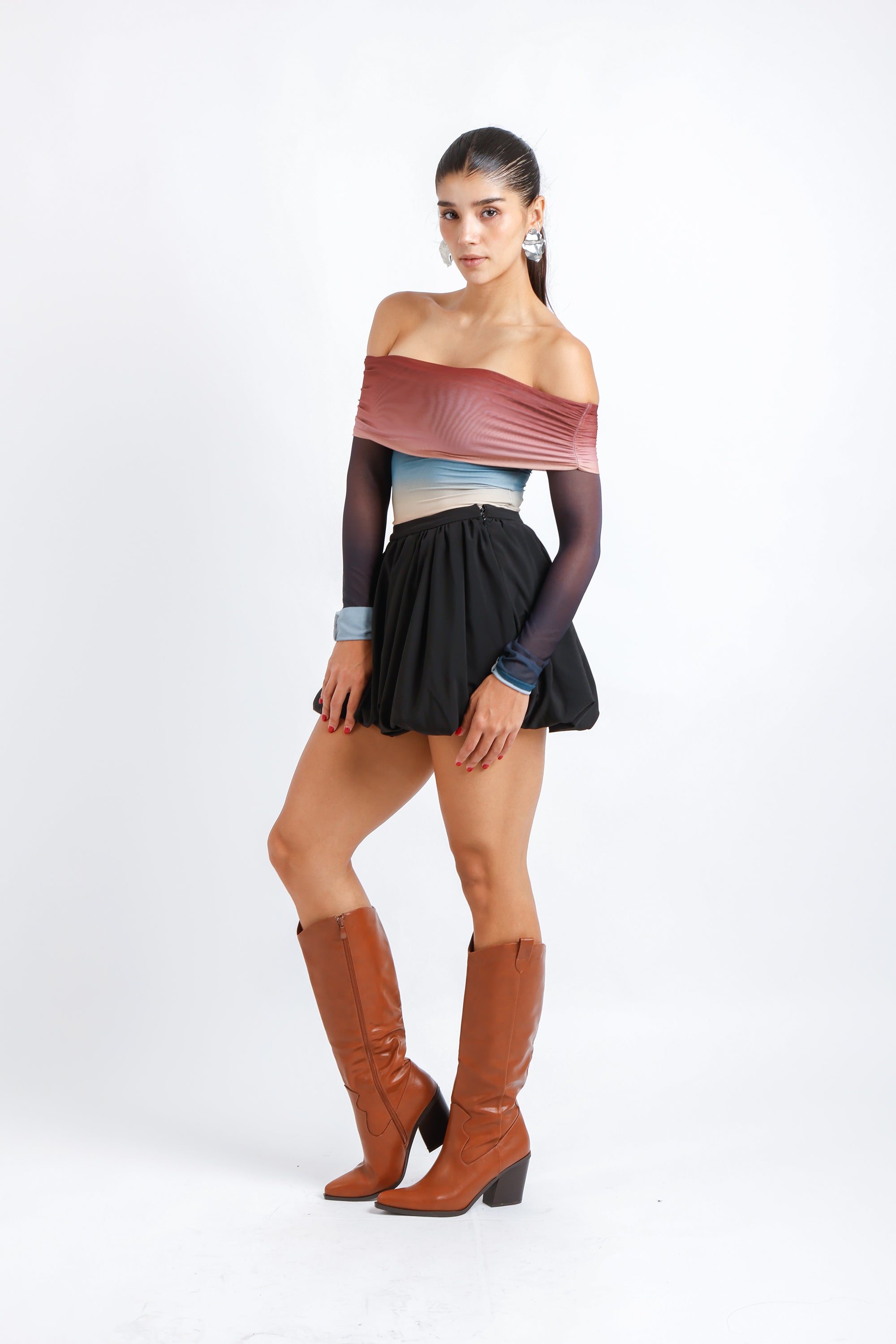Blusa otoñal media manga