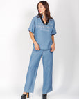 Conjunto Pantalon y Blusa Denim
