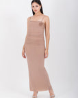 Vestido Beige Midi