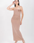 Vestido Beige Midi