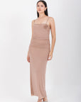 Vestido Beige Midi