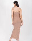 Vestido Beige Midi
