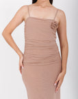 Vestido Beige Midi