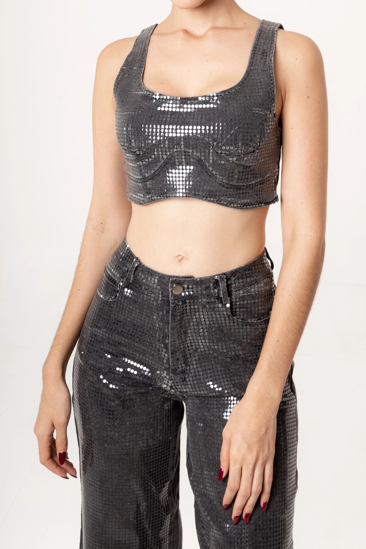 Conjunto Lentejuela Negro