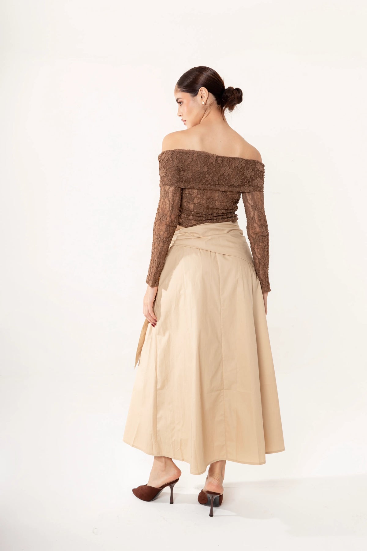 Falda Maxi Siena Beige