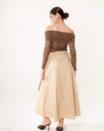 Falda Maxi Siena Beige