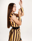 Blusa Camisera Siena Rayas Amarillo
