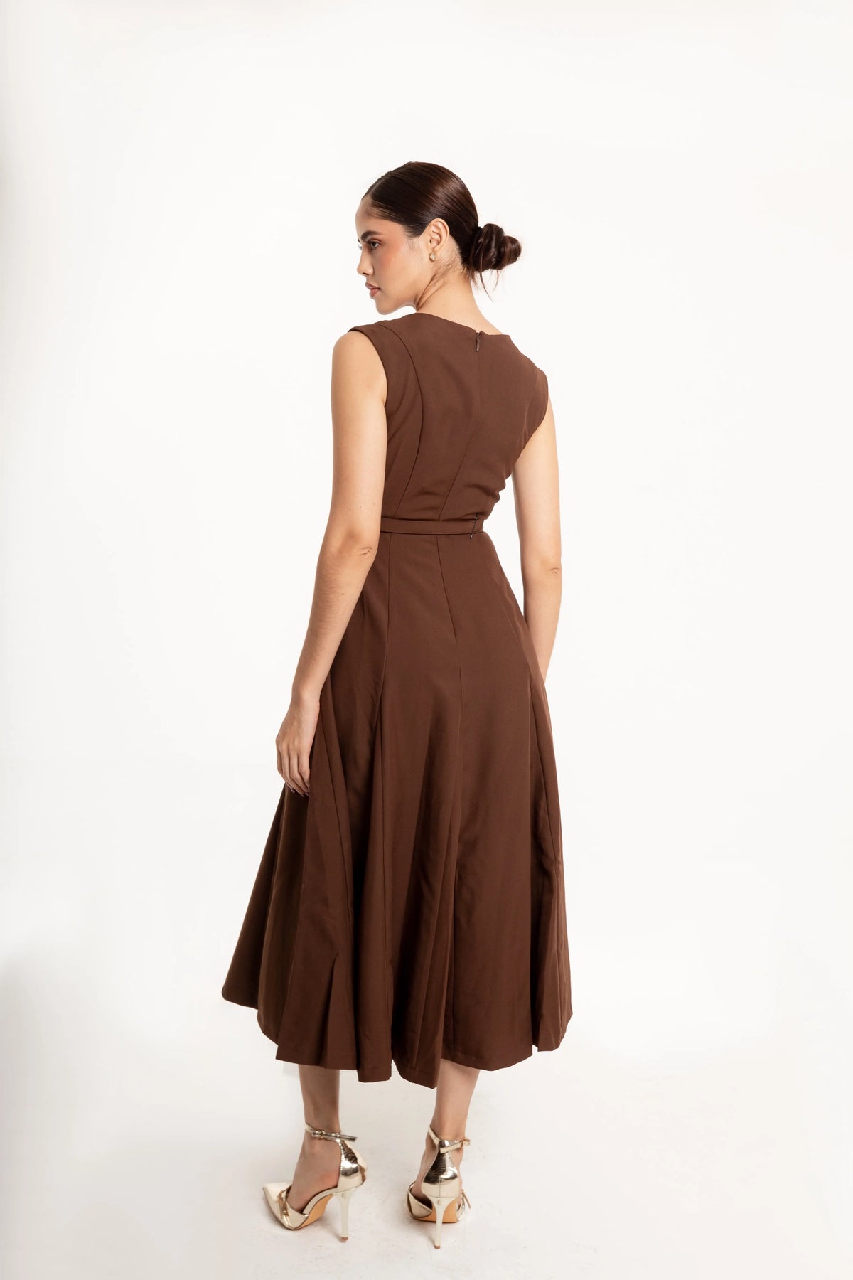 Vestido Midi Verona Chocolate