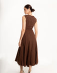 Vestido Midi Verona Chocolate