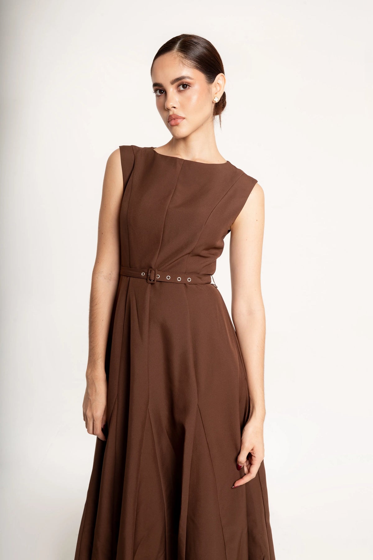 Vestido Midi Verona Chocolate