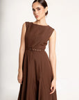 Vestido Midi Verona Chocolate
