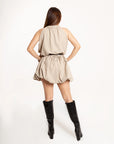 Vestido Mini Beige