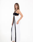 Jumpsuit Bicolor Blanco Negro