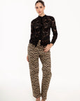 Blusa Amélie Negra de Encaje Floral